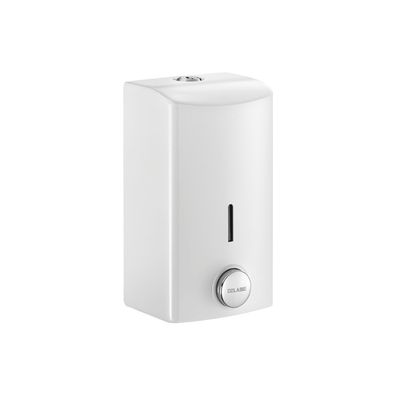 Delabie Flüssigseifenspender 0,5l Edelstahl 1.4301 pulverbesch. weiß