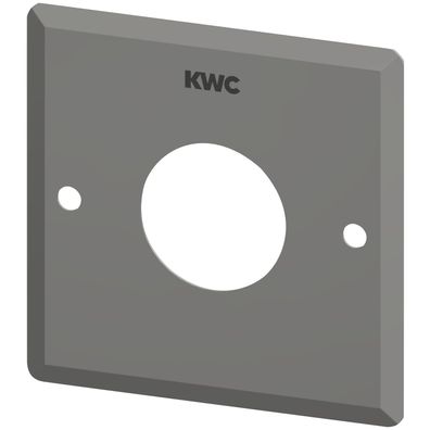 KWC Edelstahlabdeckplatte, 110x110 mm, Bohrung für Betätigung, 2000105589