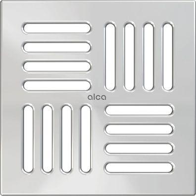 AlcaDrain Design Rost 143×143 mm Edelstahl für Bodenablauf