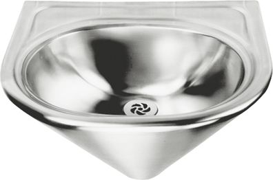 KWC AR Einzelwaschtisch, HEAVY DUTY, Edst., 450x280x400 mm, Hinterwandmontage