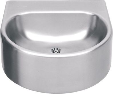 KWC AR Einzelwaschtisch, ANIMA, Edelstahl, 460x230x410 mm, ohne Hahnbank