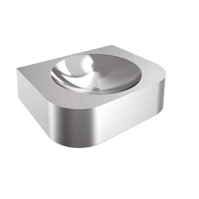 KWC AR Einzelwaschtisch, ANIMA, Edelstahl, 500x132x400 mm, ohne Hahnbank