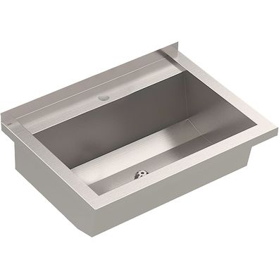 KWC AR Waschrinne, PLANOX, Edelstahl, W.-Mont., 600x210x442 mm, m. Arm-bank