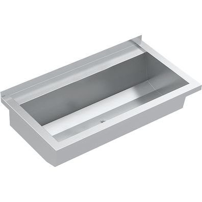 KWC AR Waschrinne, PLANOX, Edelstahl, W.-Mont., 800x210x442 mm, m. Arm-bank