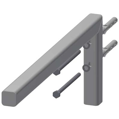 KWC Konsole, VARIUS, Edelstahl, 30x170x450 mm, für WT Aus Miranit