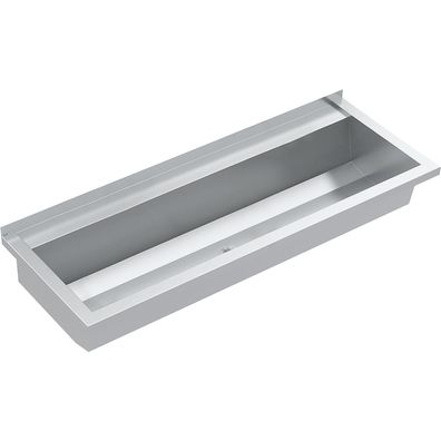 KWC AR Waschrinne, PLANOX, Edelstahl, W.-Mont., 1000x210x442 mm, m. Arm-bank