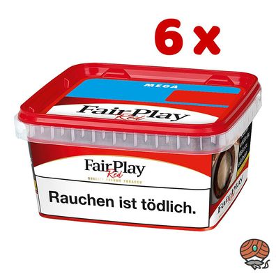 FairPlay Red Stopftabak/Volumentabak Mega Box 6x 125g