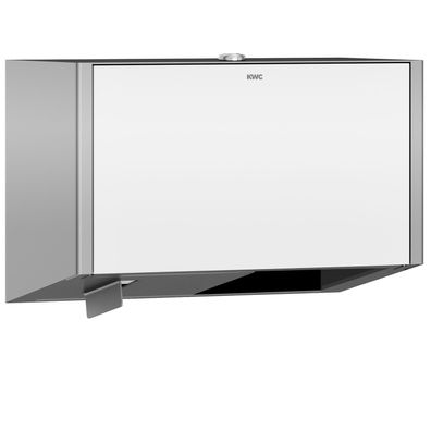 KWC AR WC-Doppelrollenhalter, EXOS, Edst., 280x193x147 mm, AP, Front ESG weiß