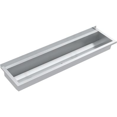 KWC AR Waschrinne, PLANOX, Edelstahl, W.-Mont., 1600x210x442 mm, m. Arm-bank