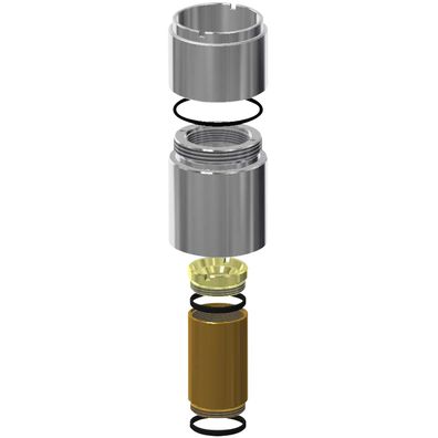 KWC Verlängerungsset, F3, Hydr. Durchgangsventil DN20, 33 mm