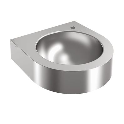 KWC AR Wandtrinkbrunnen, ANIMA, Edelstahl, 345x118x350 mm, Hahnloch