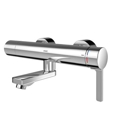 KWC AR Thermostat-Wandbatterie, F5, EHM, Schwenkauslauf, 195 mm, C-Modul