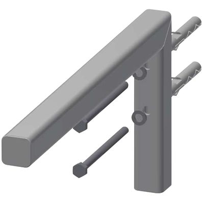 KWC Konsole, VARIUS, Edelstahl, Weiß, 30x170x370 mm, für WT Aus Miranit