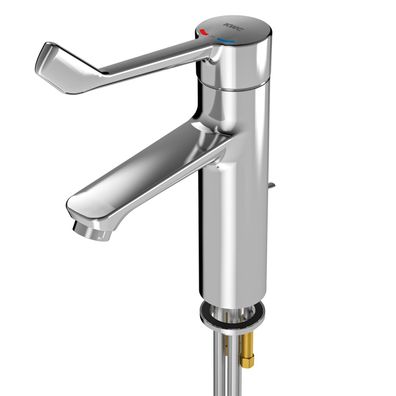 KWC AR Thermostat-Standbatterie, F4, EHM, 135 mm, Armhebel, Zugstange, Rohre