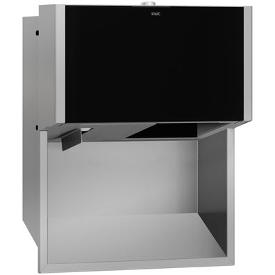 KWC AR WC-Doppelrollenhalter, EXOS, Edst., 284x350x147 mm, UP, Front ESG schwarz