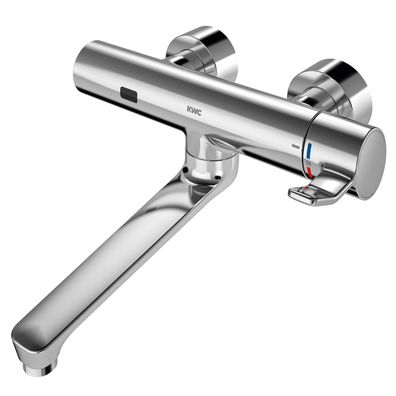 KWC AR Wandbatterie, F4, elek., Thermostat, Schwenkauslauf, 296 mm, Batterie