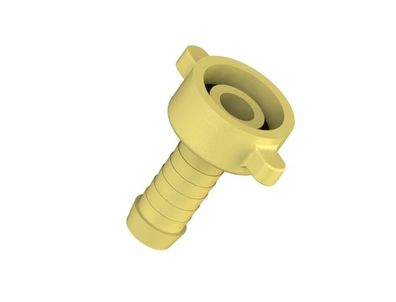 JS MS-SCHLAUCHVERSCHRAUB., CHWER 2-TEILIG, Lachdichtend,3/8"x1/2"