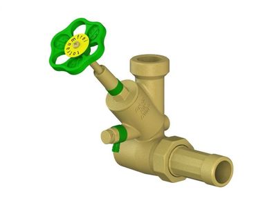 JS Abzweig-t-ventil, FR, TEIG. SP. DN25, INGANG 1", B.A.-GEW. 1 1/2"