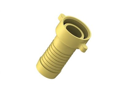 JS MS-SCHLAUCHVERSCHRAUB., CHWER 2-TEILIG, Lachdichtend,3/4"x3/4"