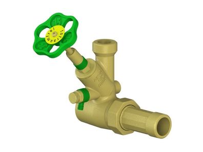 JS Abzweig-t-ventil, FR, TEIG. SP. DN20, INGANG 1", B.A.-GEW. 1"