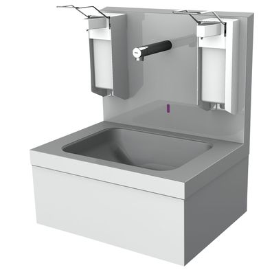 KWC AR Hygienewaschplatz, elek., Edelstahl, AP, Thermostat, 550x650x425 mm, 230 VAC