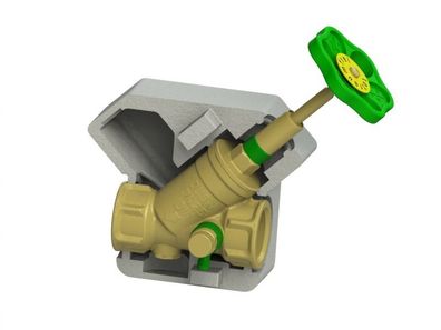 JS KFR-VENTIL, Muffenanschluss M. ENTL., TEIG. SP., . DS, N32, VGW