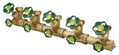 JS ATV-VERTEILER, STEIG. Spindel 5-FACH, N25, ING.1 1/4, B.A.1 1/2