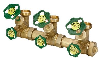 JS ATV-VERTEILER, STEIG. Spindel 3-FACH, N25, ING.1 1/4, B.A.1 1/2