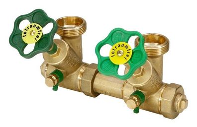 JS ATV-VERTEILER, STEIG. Spindel 2-FACH, N25, ING. 1", B.A. 1 1/2"