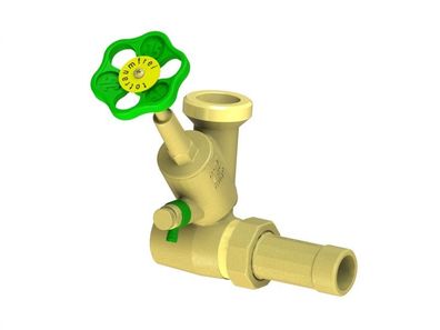 JS Abzweig-t-ventil, Freistrom ST. SP., N25, ING. 1", B.A. 1 1/2"