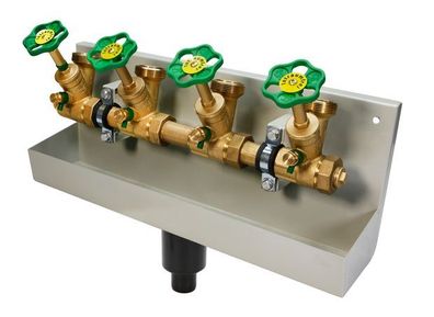 JS ATV-STATION, Steigende Spindel 4-FACH, N25, ING. 1", B.A. 1 1/2"