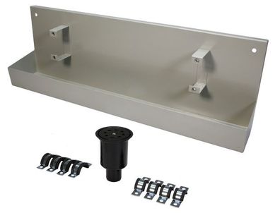 JS Entleerungsrinne GRAU 5-FACH MIT Ablaufv., Ichtung U. BEF.-SATZ