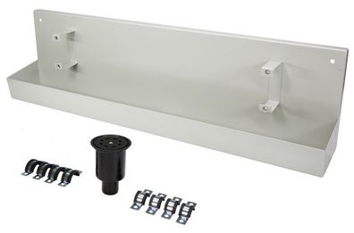 JS Entleerungsrinne GRAU 6-FACH MIT Ablaufv., Ichtung U. BEF.-SATZ