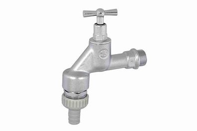 JS Auslaufventil MIT RB+SV, O. RV KNEBEL-OBERTEIL,1/2", ATT CHROM