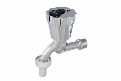 JS Auslaufventil, Bschliessbar M. SV, N15, OLIERT CHROM, RIFF: HROM