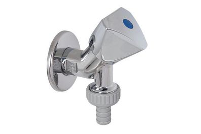 JS Geraeteschraegsitzventil, SV DN15,1/2",3-KT.-GR., OL. Verchromt