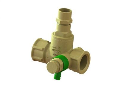 JS Durchgangsventil, Uffenanschl. M.E., T. SP., Teckschl., N15, G1/2