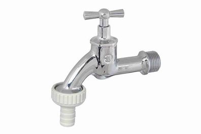 JS Auslaufventil MIT Schlauchver. KNEBEL-OBERTEIL,1", OLIERT CHROM