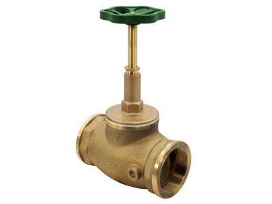 JS Durchgangsventil, Uffenanschl. O. ENTL., TEIG. Spindel, N65, G21/2