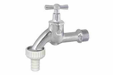 JS Auslaufventil MIT Schlauchver. KNEBEL-OBERTEIL,1/2", ATT CHROM