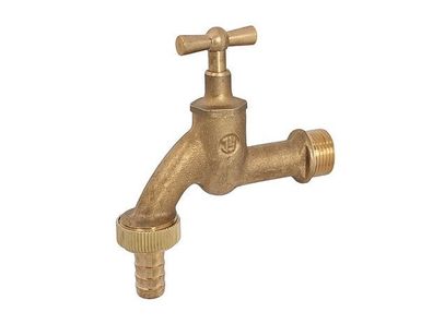 JS Auslaufventil MIT Schlauchver. KNEBEL-OBERTEIL,1/2", S-BLANK