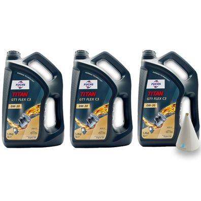 15 L Fuchs Titan GT1 FLEX C3 0W-30 VW 504 00 / 507 00 MB 229.31 | 229.51| 229.52