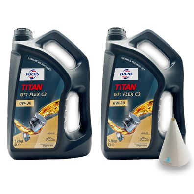 10 L Fuchs Titan GT1 FLEX C3 0W-30 VW 504 00 / 507 00 MB 229.31 | 229.51| 229.52