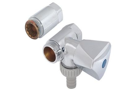 JS Nebenanschlussventil ANSCHL. RE SV,3-KT. GR., N20,3/4", OL. VERCHR