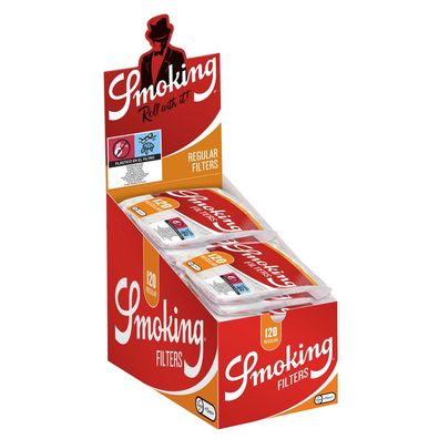 Smoking Filters Regular, 1 Box mit 25 Packungen à 120 Stück