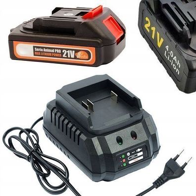 Rosfix Set Akku 21V 1.5Ah + Schnellladegerät | Ersatz für Makita 18–21V