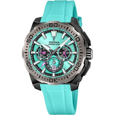 Festina Uhr 2025 Herren Chrono Bike F20726/2 Mint, Pink, Schwarz