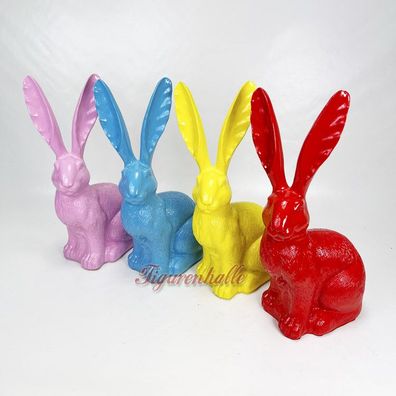 Osterhase Hasenfigur "Langohr" Figur bunt lustig Frühling Dekoidee Garten Deko
