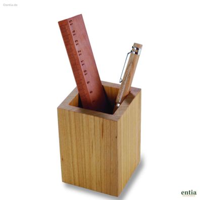 Schreibtisch-Stiftebox aus Kirschbaumholz