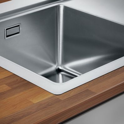 Einbauspüle Corno Ora, Spüle, Edelstahl, Becken rechts